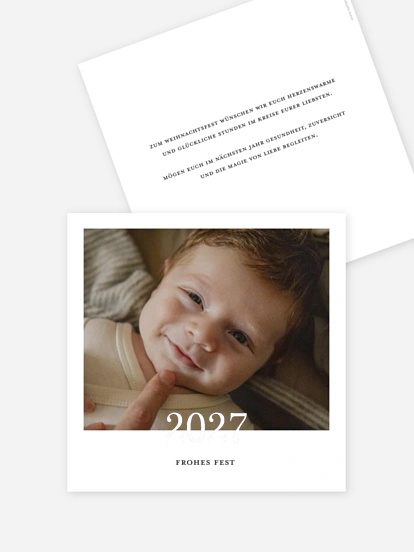 Weihnachtskarte Moderner Chic