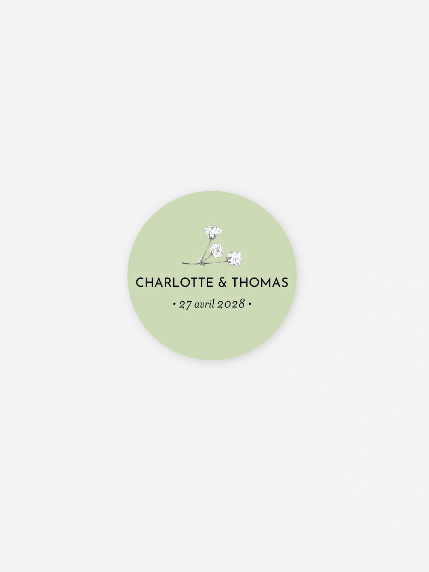 Stickers mariage Éclat bohème