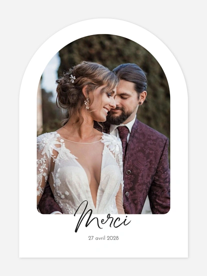 Carte de remerciements Lueur d’amour