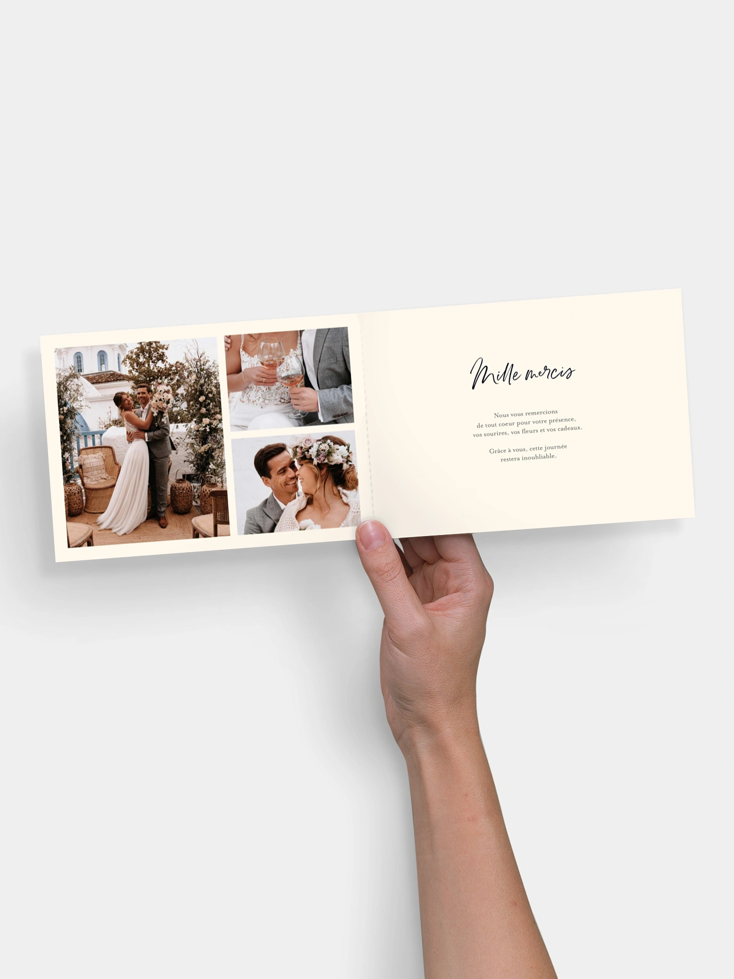 Carte de remerciements Tendre refrain