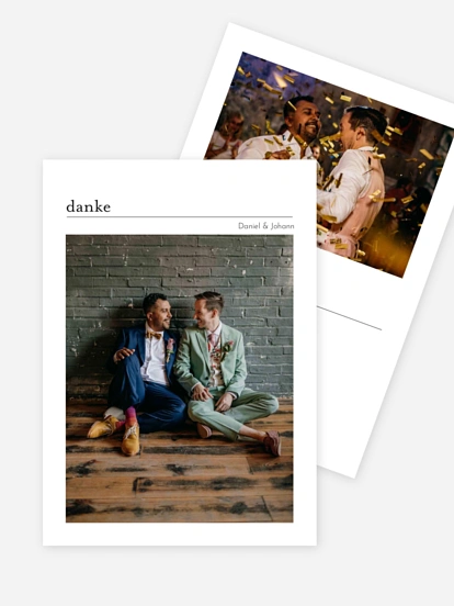 Dankeskarte Hochzeit Orthografie