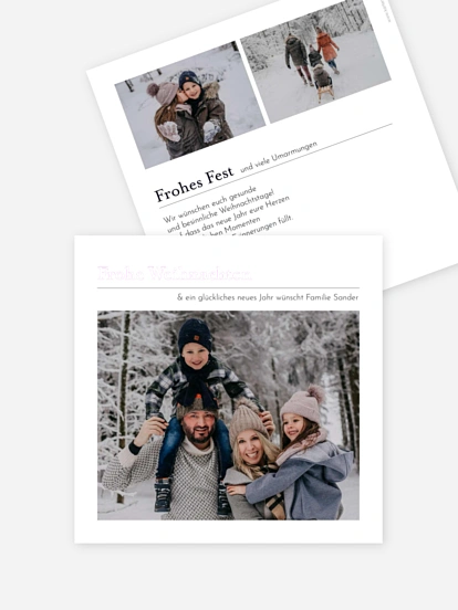 Weihnachtskarte Orthografie