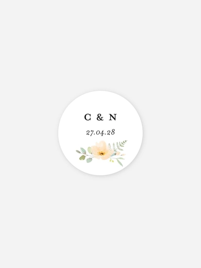 Stickers mariage Harmonie champêtre