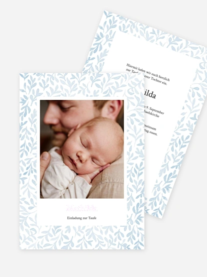 Taufeinladung Herzensmelodie
