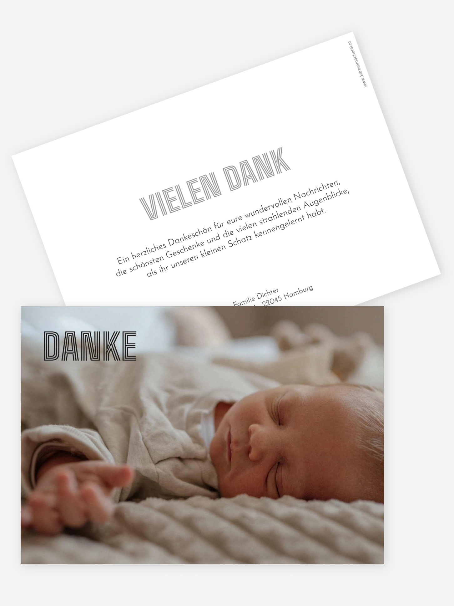 Dankeskarte Geburt Kleines Dankeschön