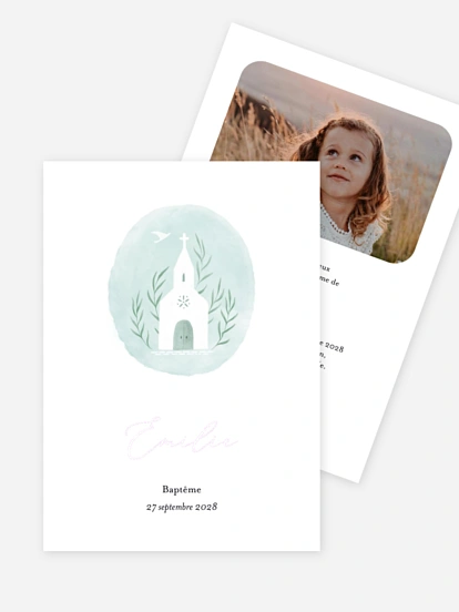 Faire-part baptême Petits Symboles