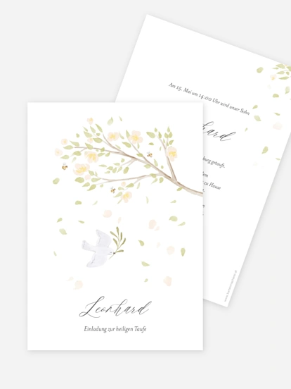 Taufeinladung Segenslicht