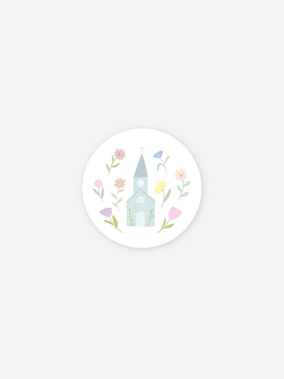 Aufkleber Kommunion Konfirmation Tauflicht