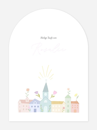 Taufeinladung Tauflicht