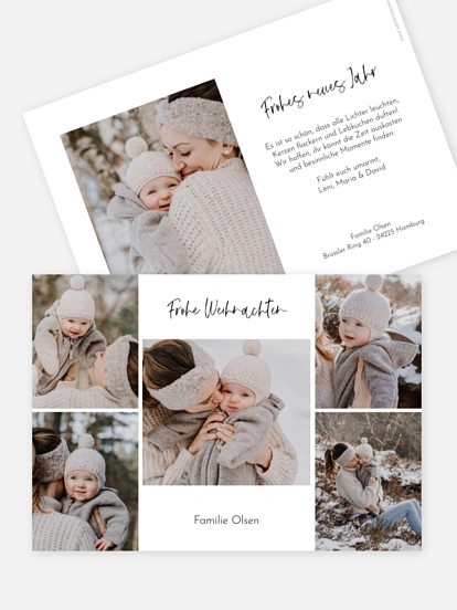 Weihnachtskarte Festblicke