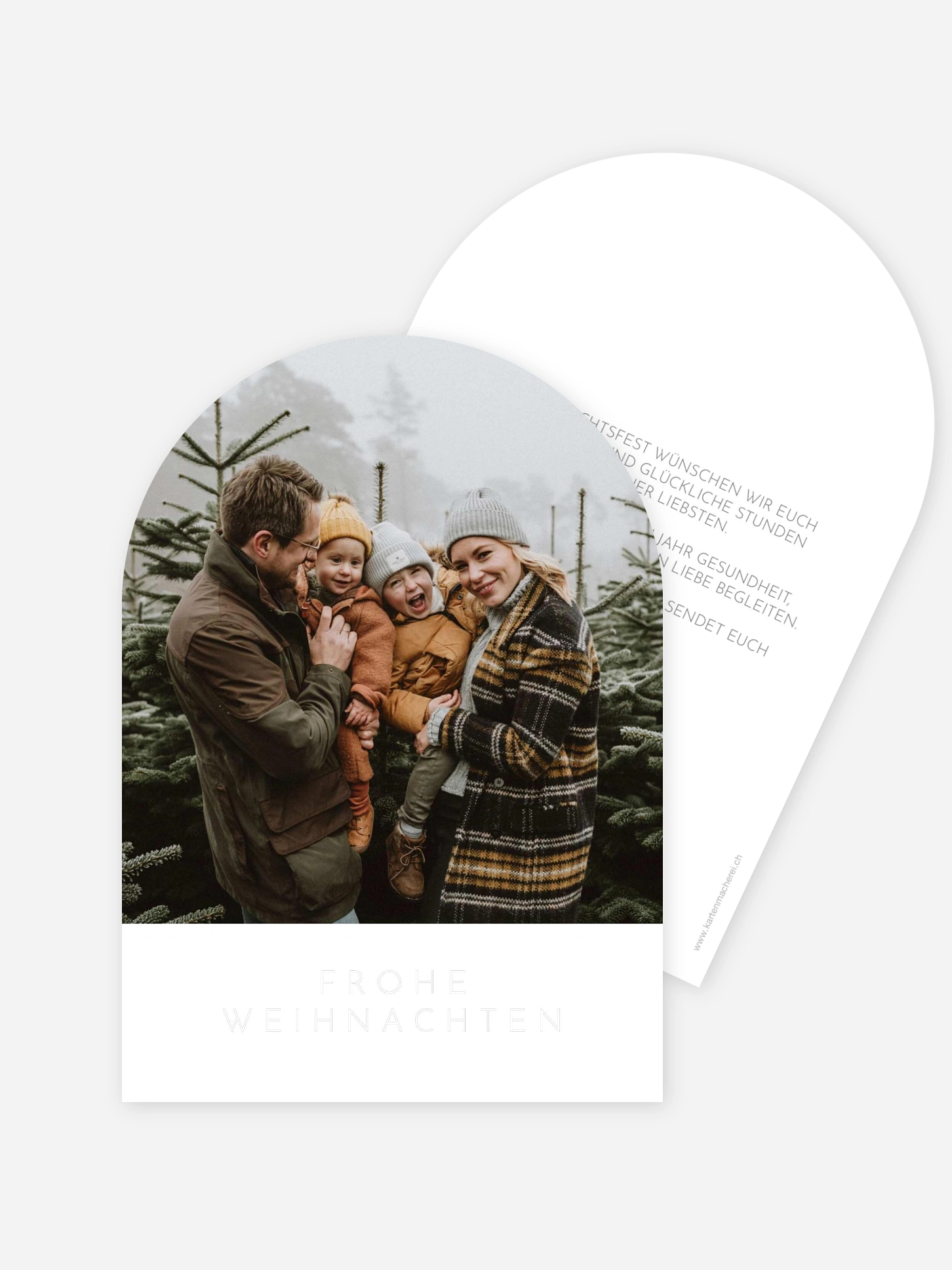 Weihnachtskarte Schlichte Festzeit