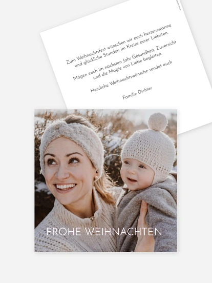 Weihnachtskarte Sternenblick