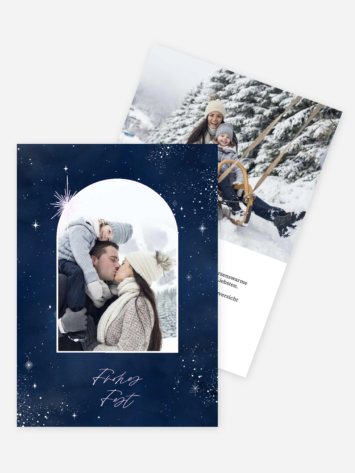 Weihnachtskarte Himmelsfunkeln