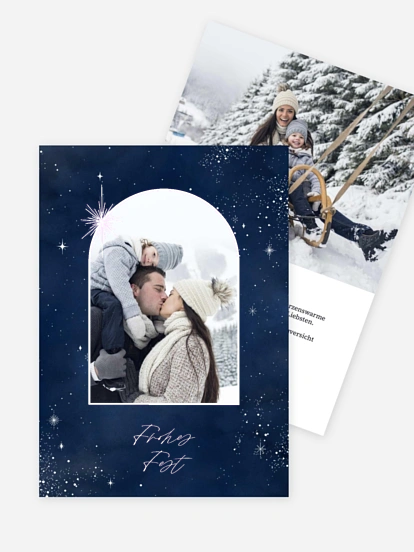 Weihnachtskarte Himmelsfunkeln