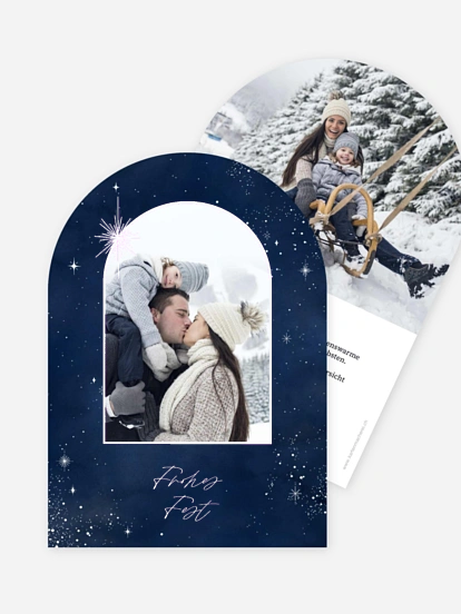 Weihnachtskarte Himmelsfunkeln