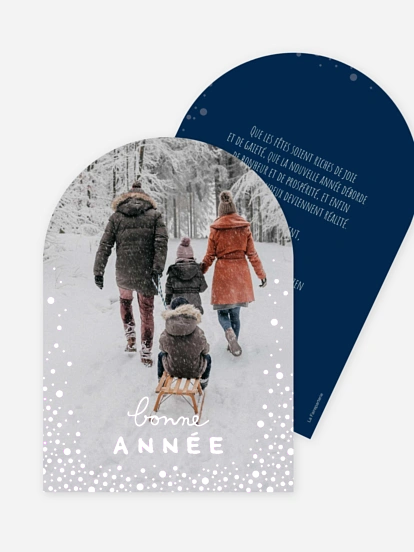 Carte de voeux Danse des flocons