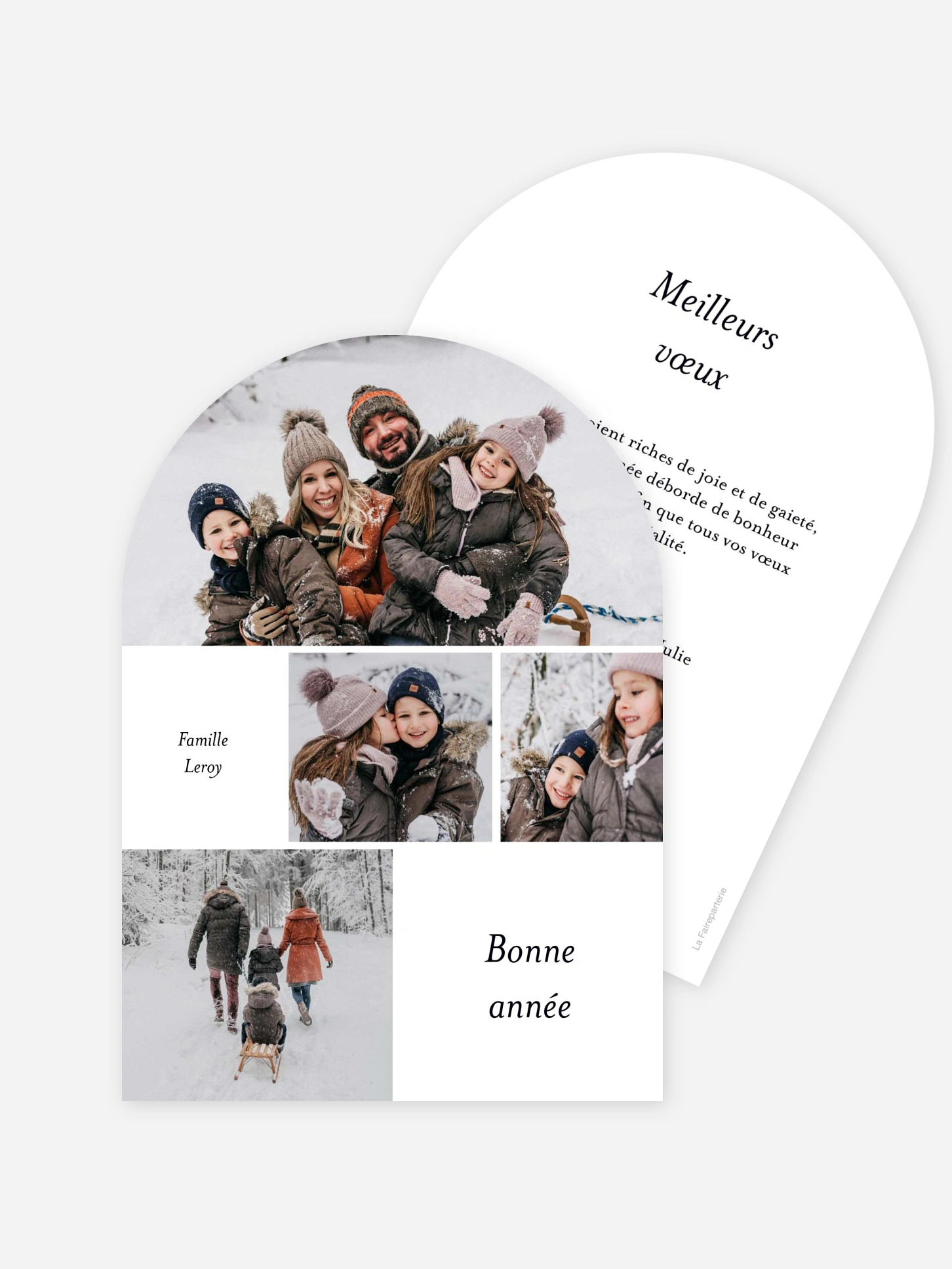 Carte de voeux Moments de Noël