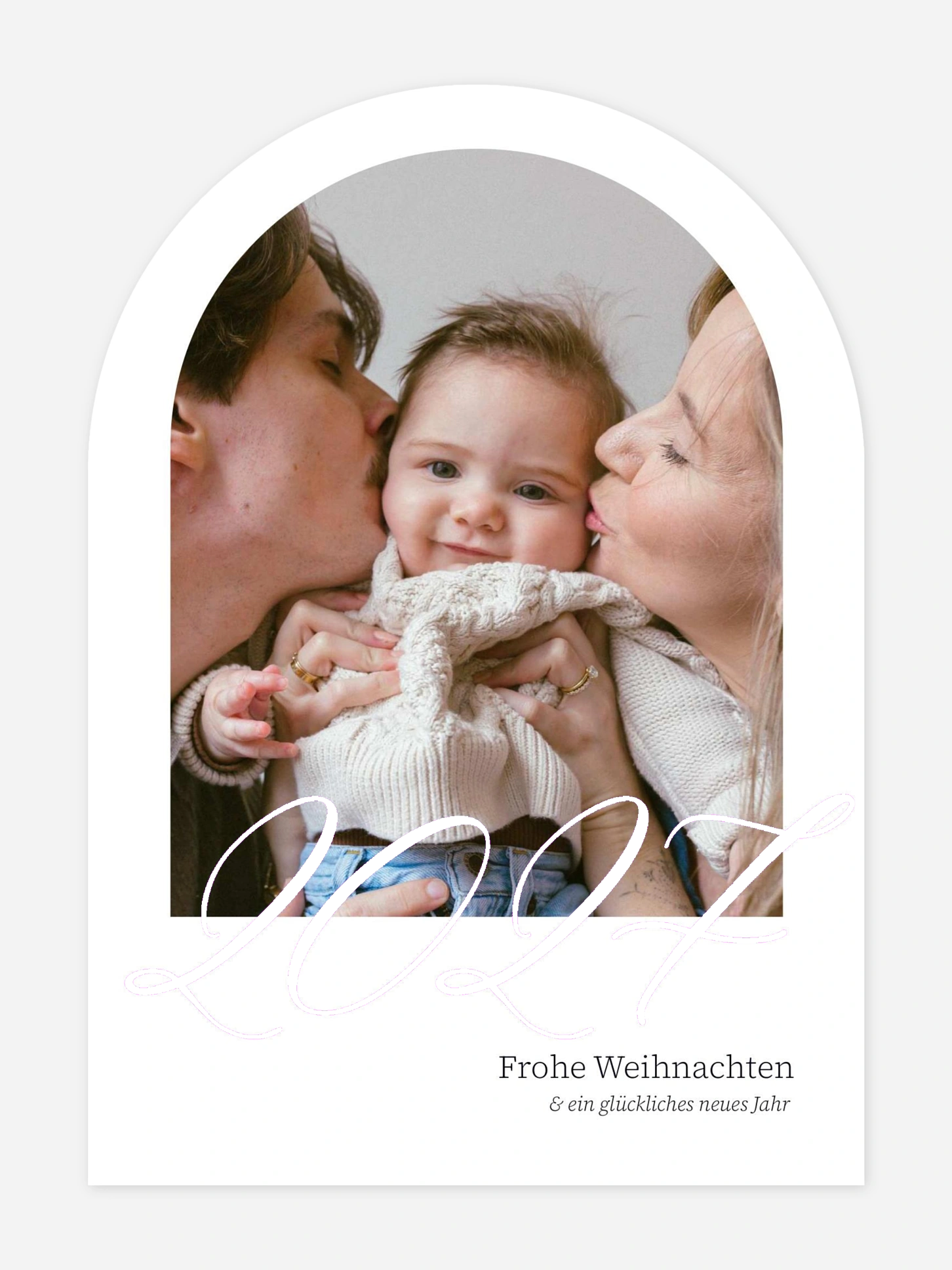 Weihnachtskarte Neujahrslicht