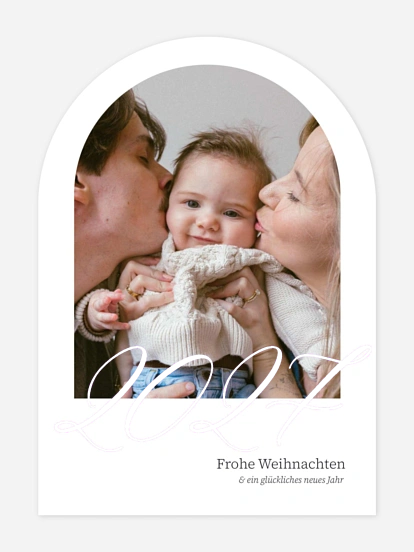 Weihnachtskarte Neujahrslicht
