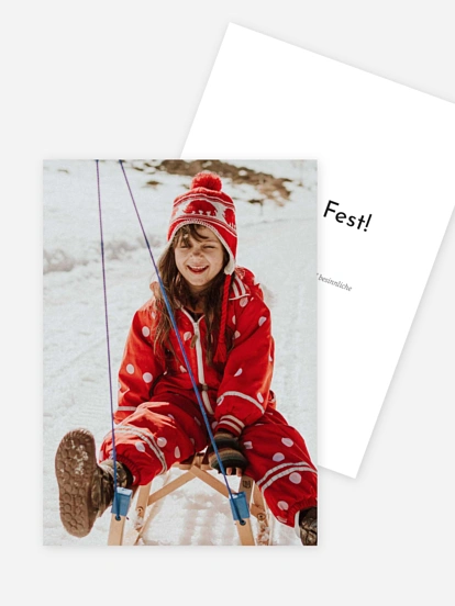 Weihnachtskarte Sanfter Advent