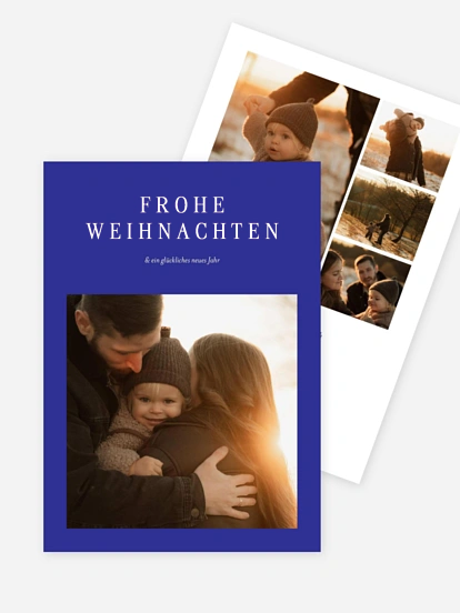 Weihnachtskarte Sternenfarben