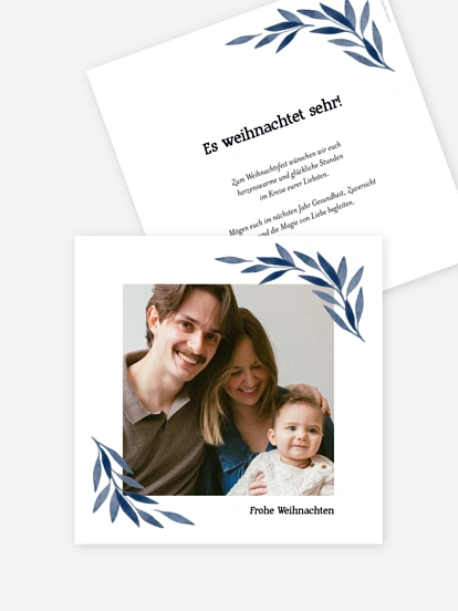 Weihnachtskarte Zarter Winter