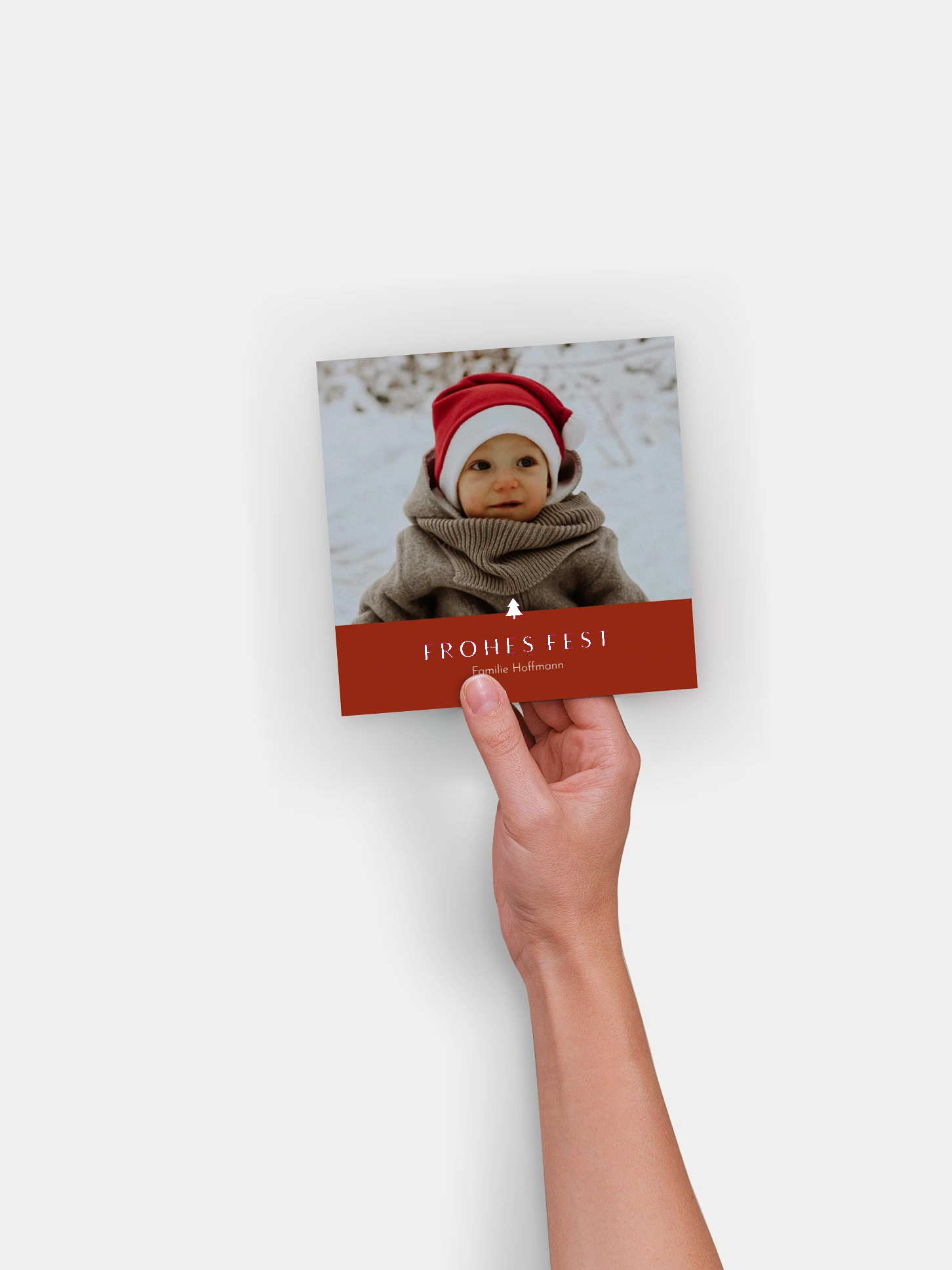 Weihnachtskarte Tannenlicht