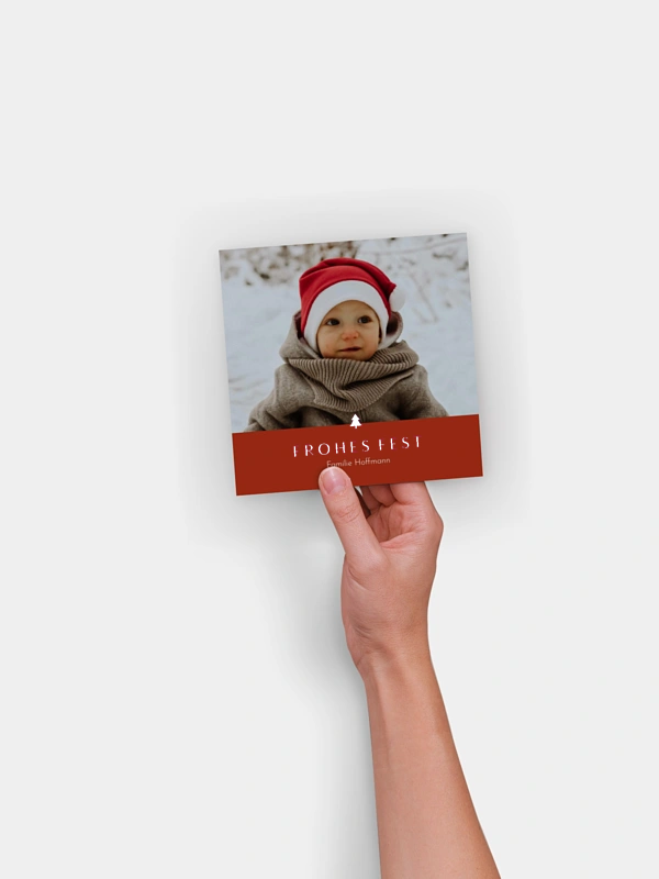 Weihnachtskarte Tannenlicht