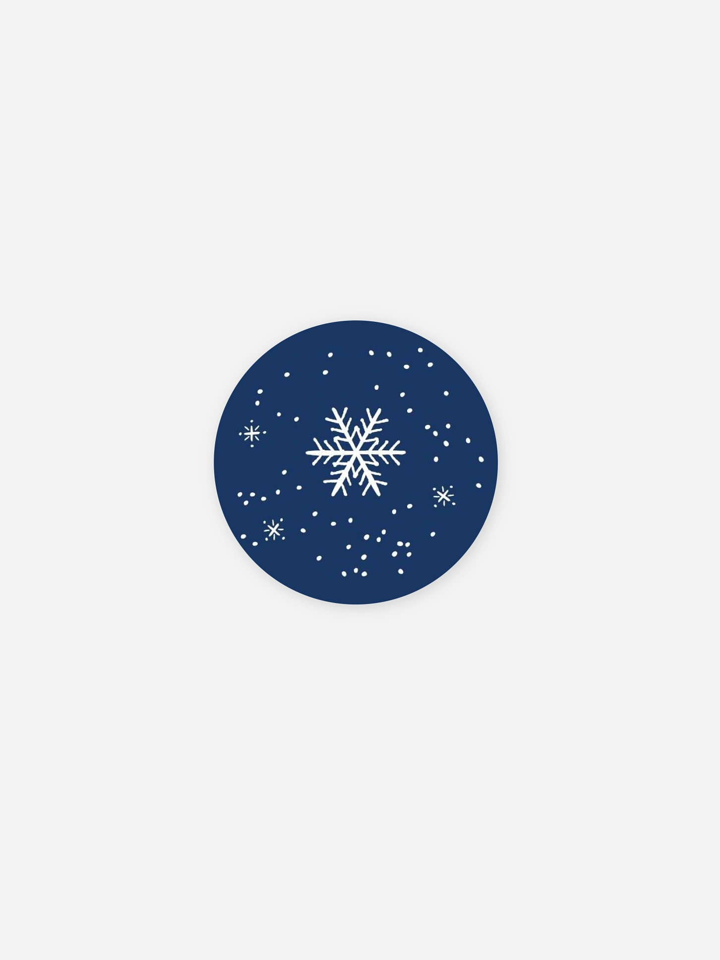 Étiquette cadeau Noël Trésors d’hiver