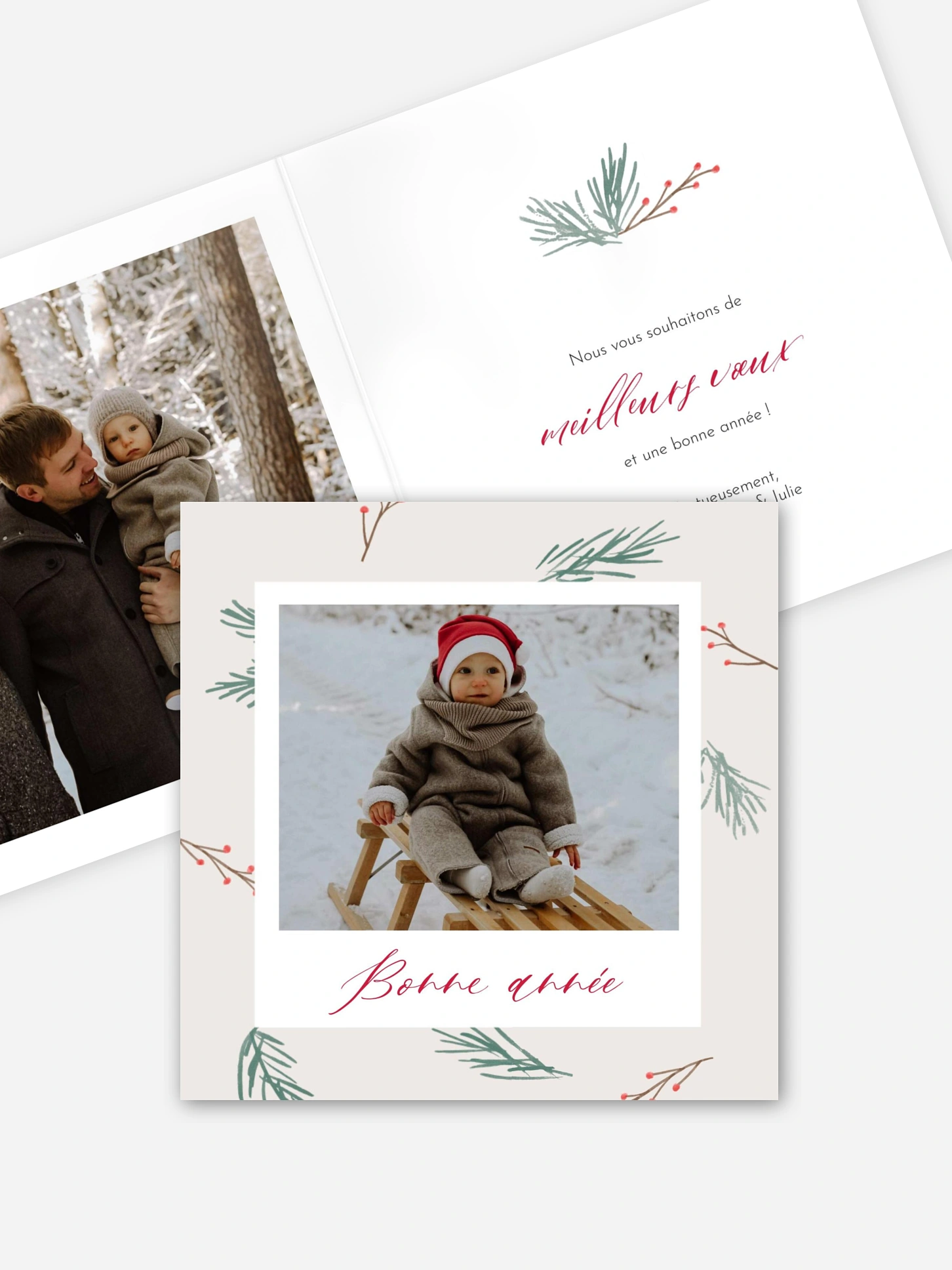 Carte de voeux Souffle d’hiver