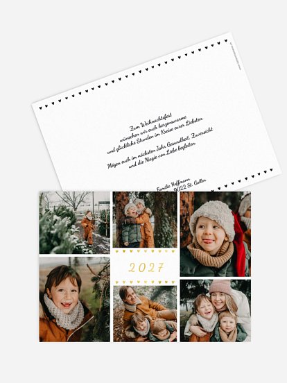 Weihnachtskarte Kostbares Herz