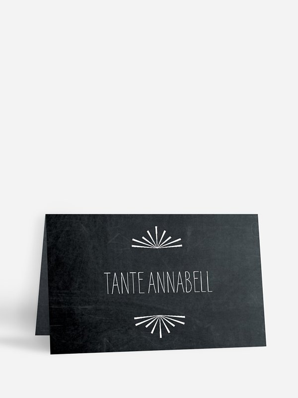 Tischkarte Hochzeit Tafel