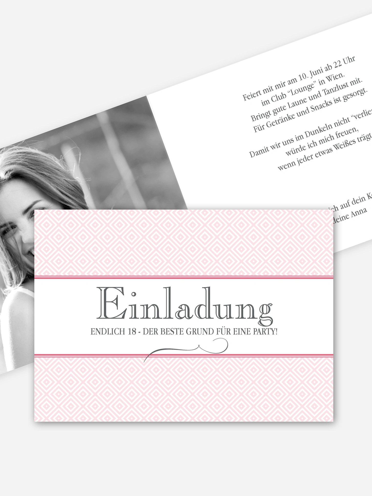 Einladung 18. Geburtstag Prachtvoll