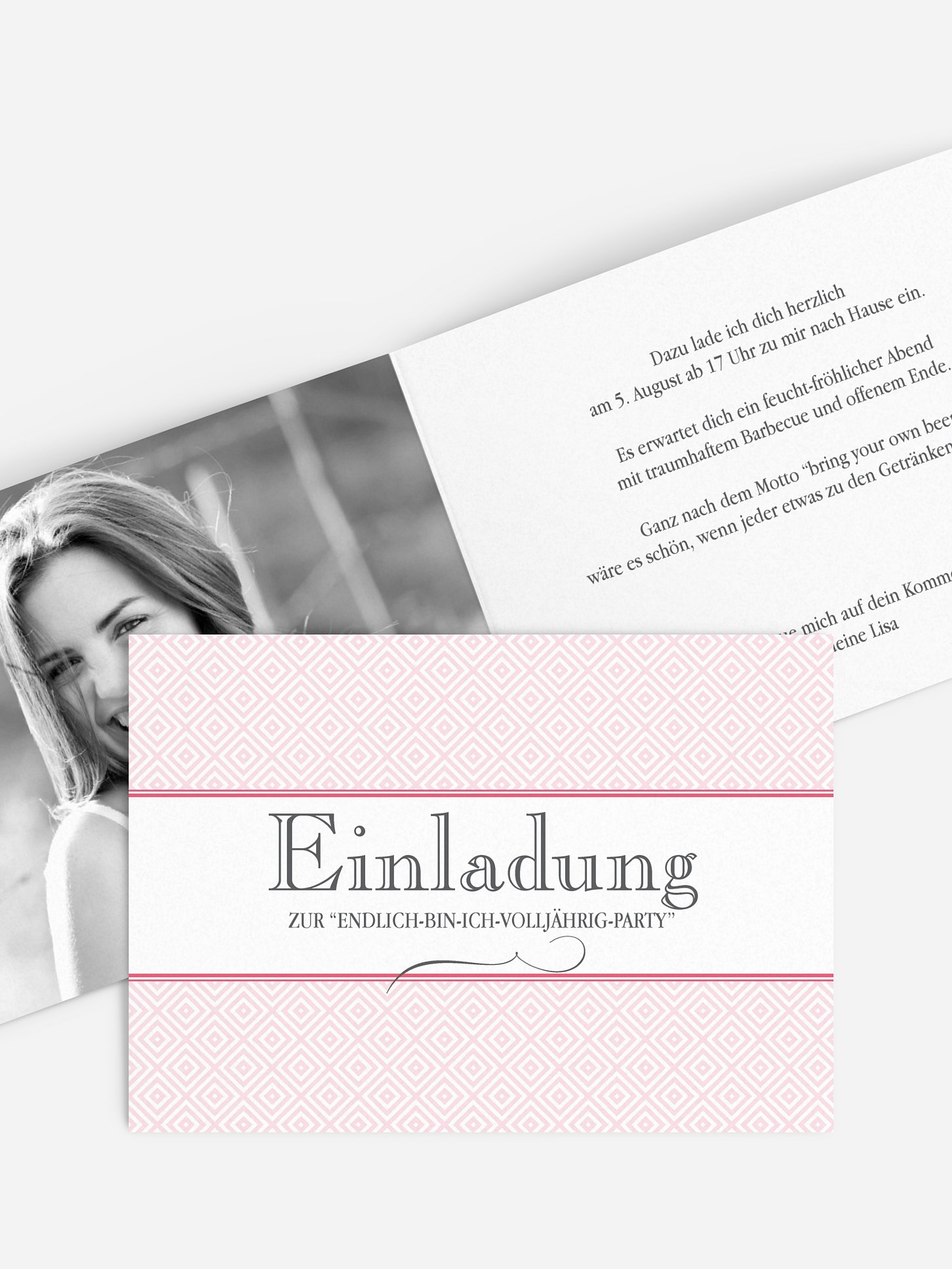 Einladung 18. Geburtstag Prachtvoll