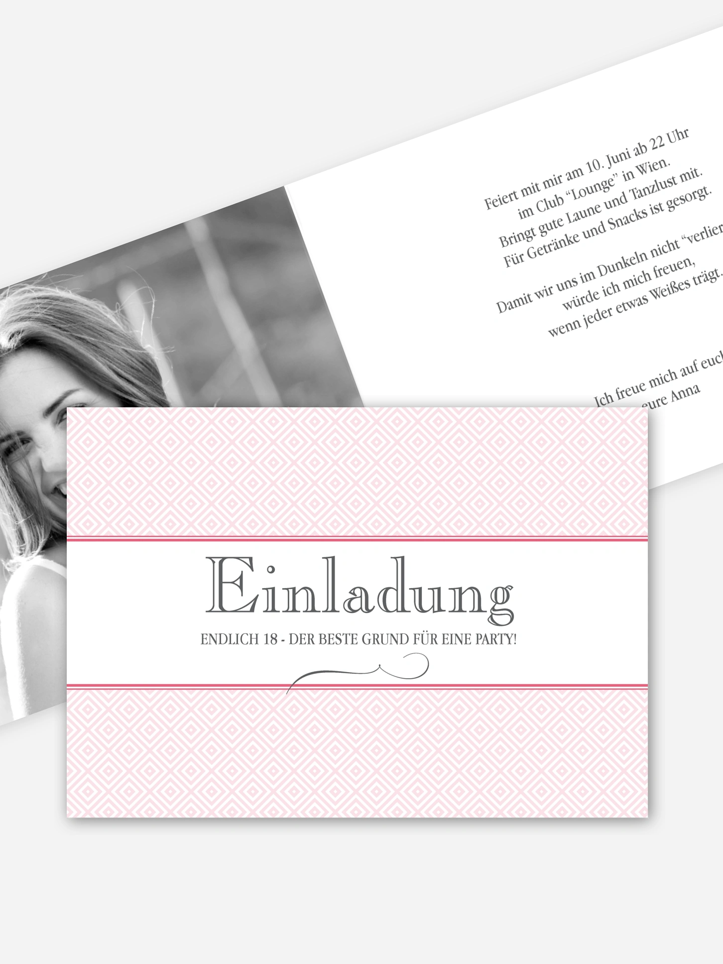 Einladung 18. Geburtstag Prachtvoll