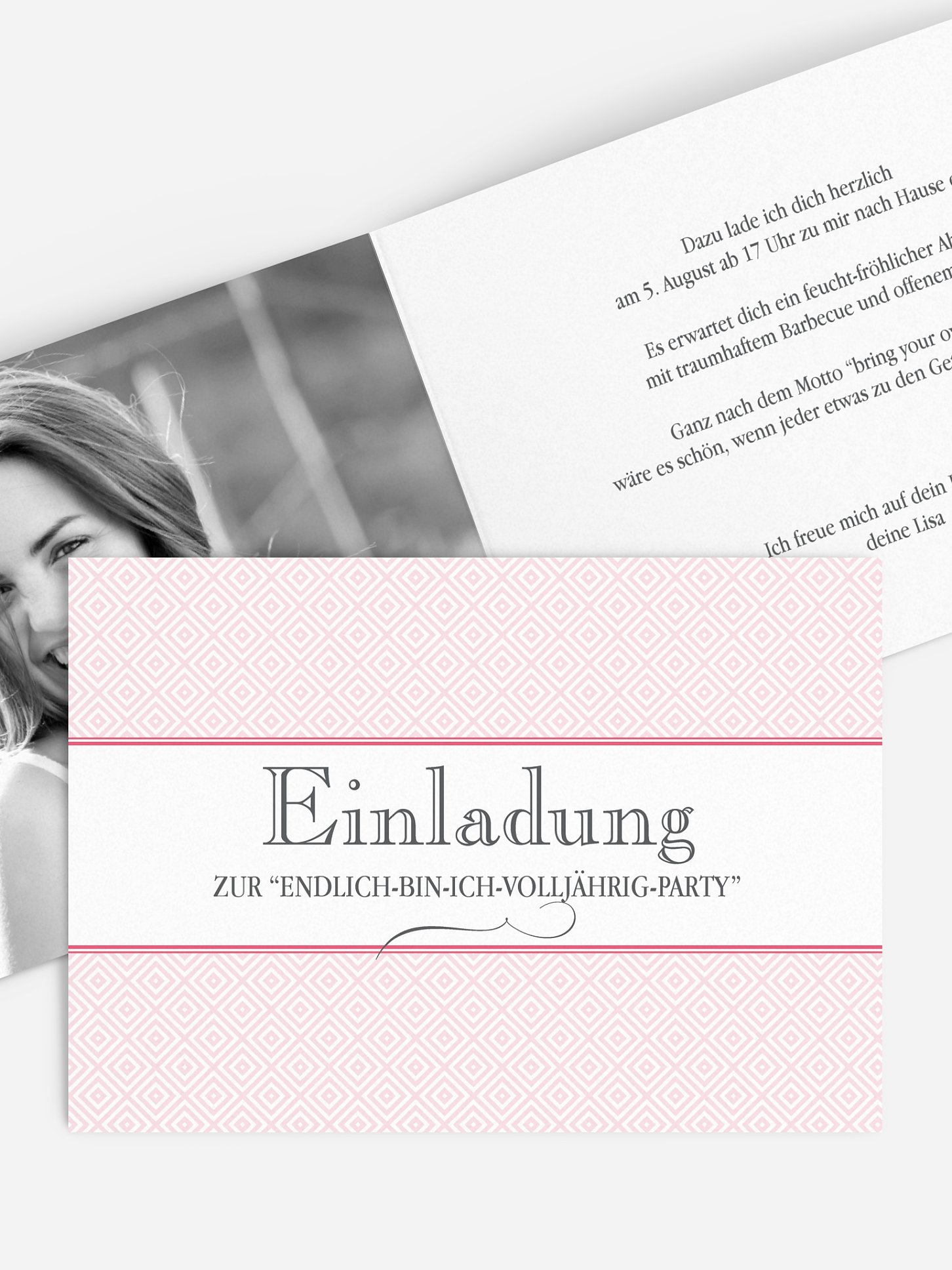 Einladung 18. Geburtstag Prachtvoll