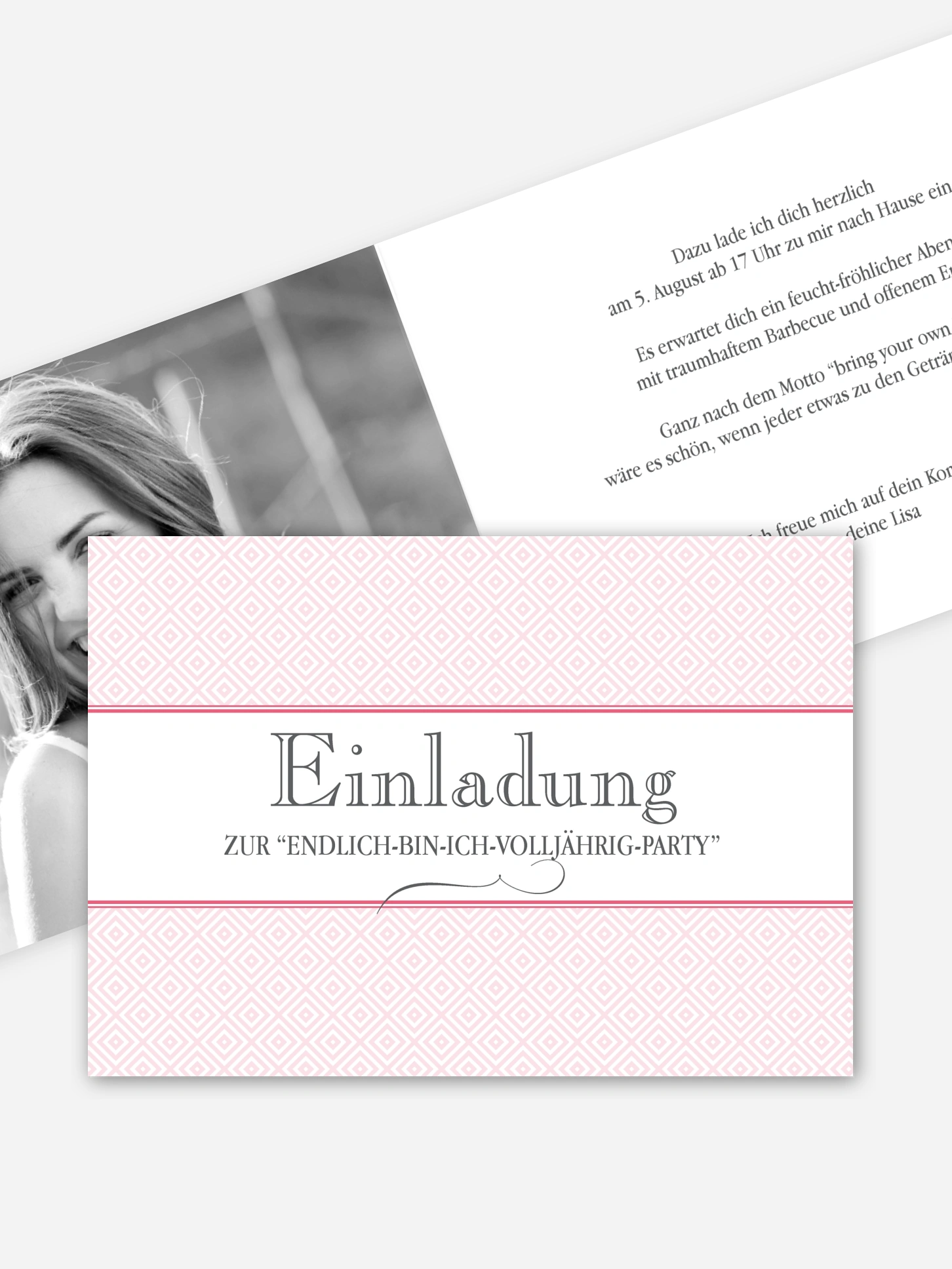 Einladung 18. Geburtstag Prachtvoll