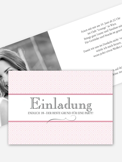 Einladung 18. Geburtstag Prachtvoll