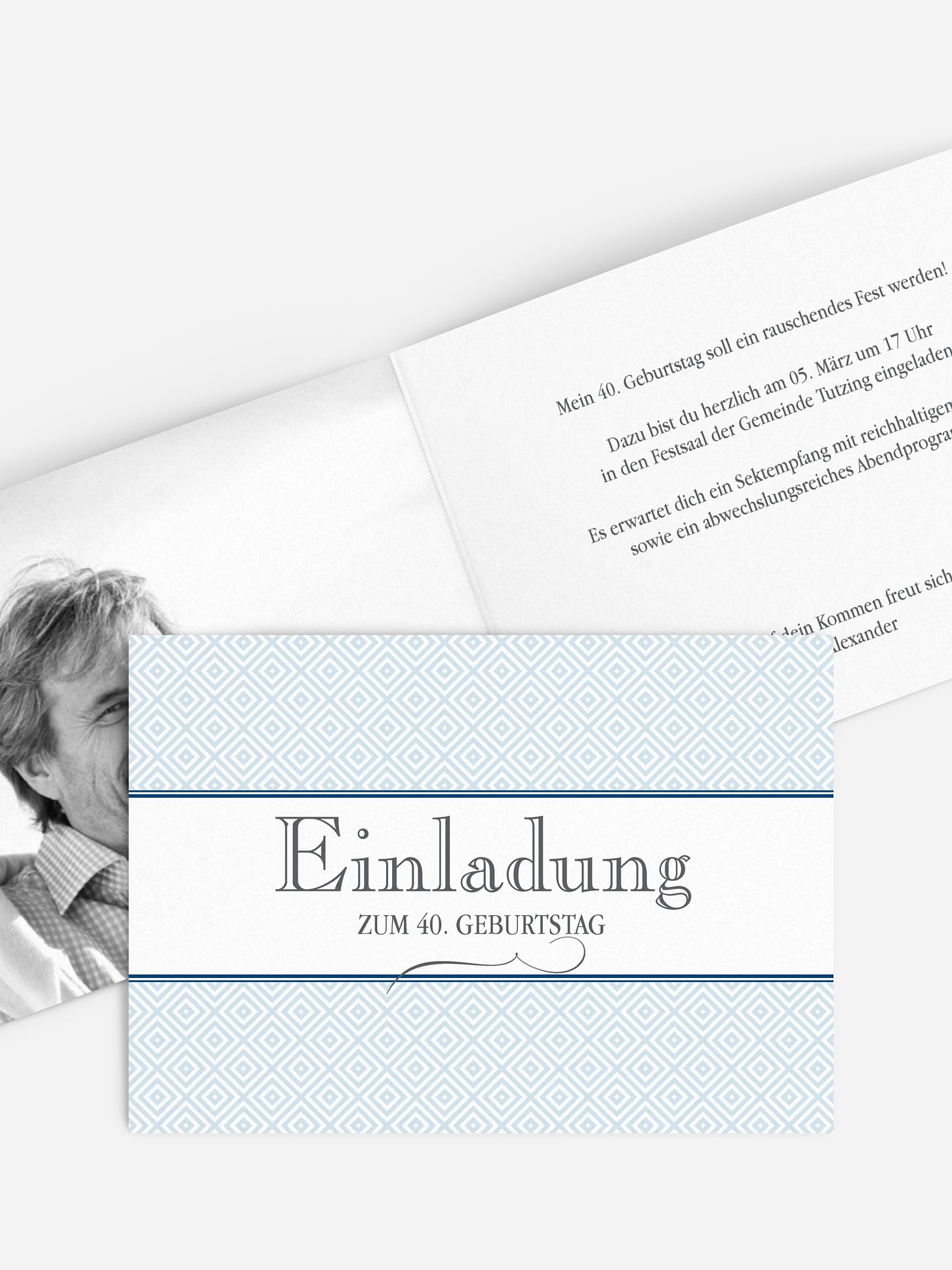 Einladung 40. Geburtstag Prachtvoll