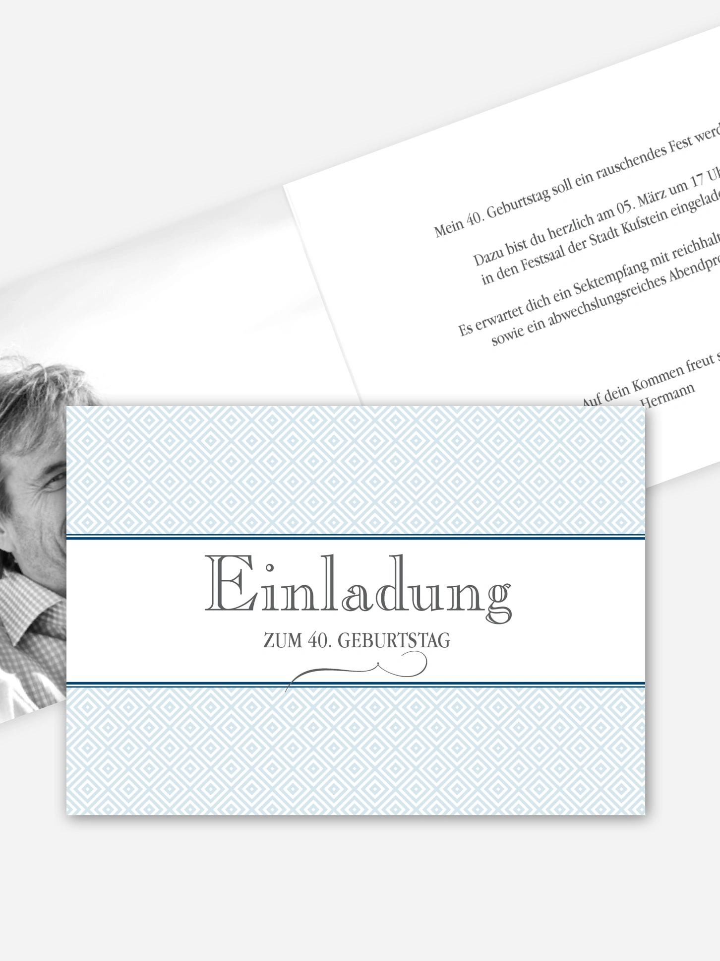 Einladung 40. Geburtstag Prachtvoll