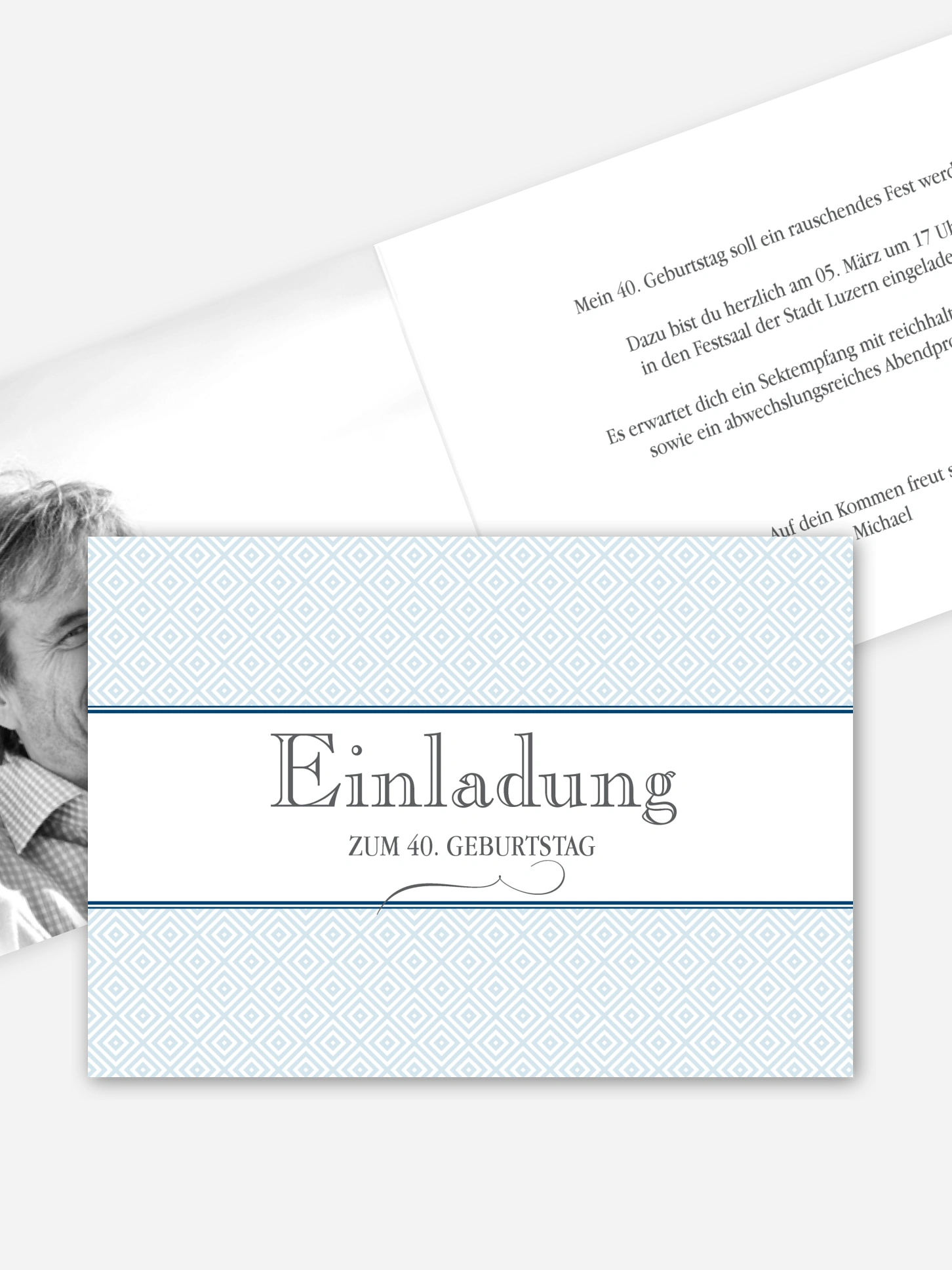 Einladung 40. Geburtstag Prachtvoll