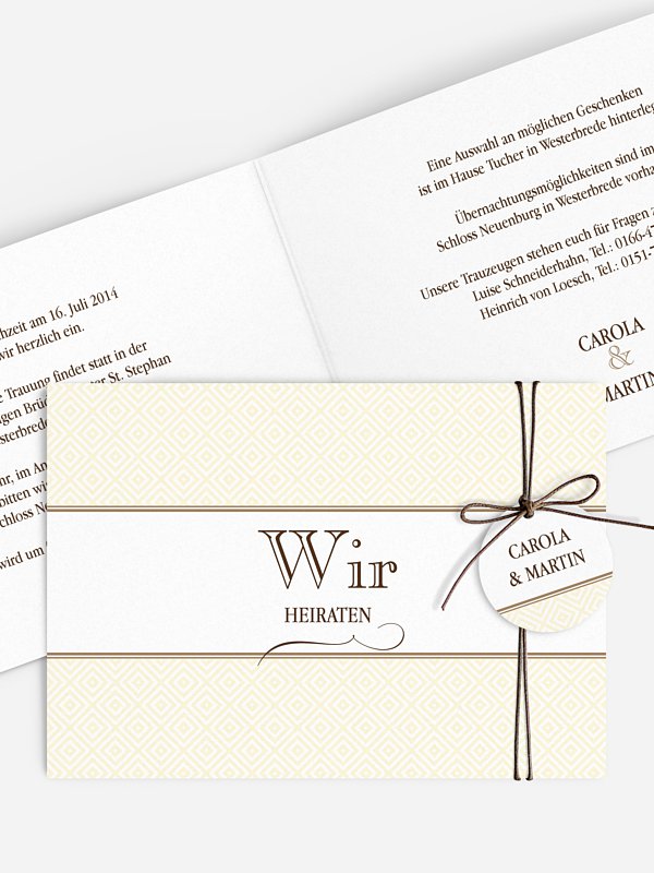 Hochzeitseinladung Prachtvoll