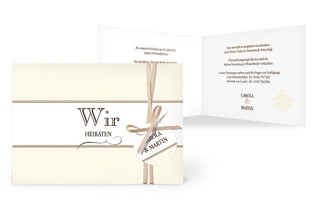 Hochzeitseinladung Prachtvoll