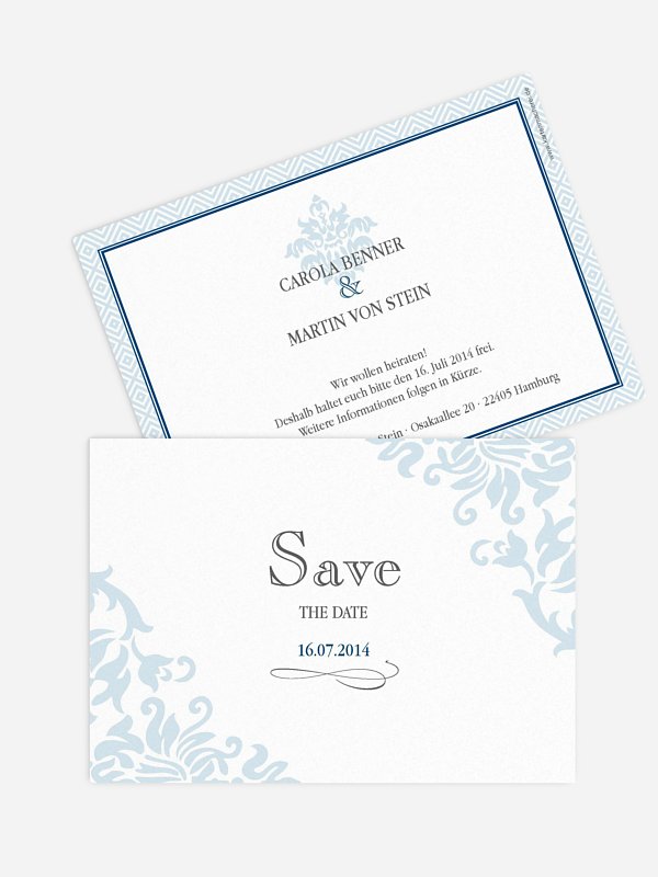 Save-the-Date Karte Prachtvoll