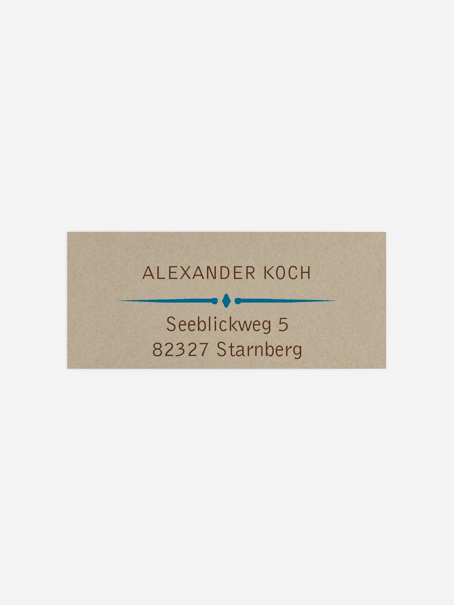 Absenderaufkleber Geburtstag Rustic Love