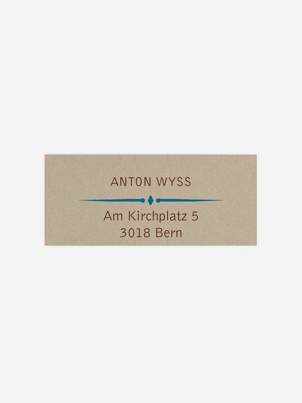 Absenderaufkleber Geburtstag Rustic Love