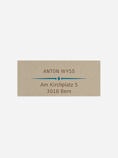Absenderaufkleber Geburtstag Rustic Love