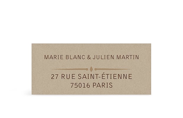 Étiquette expéditeur mariage Rustic Love