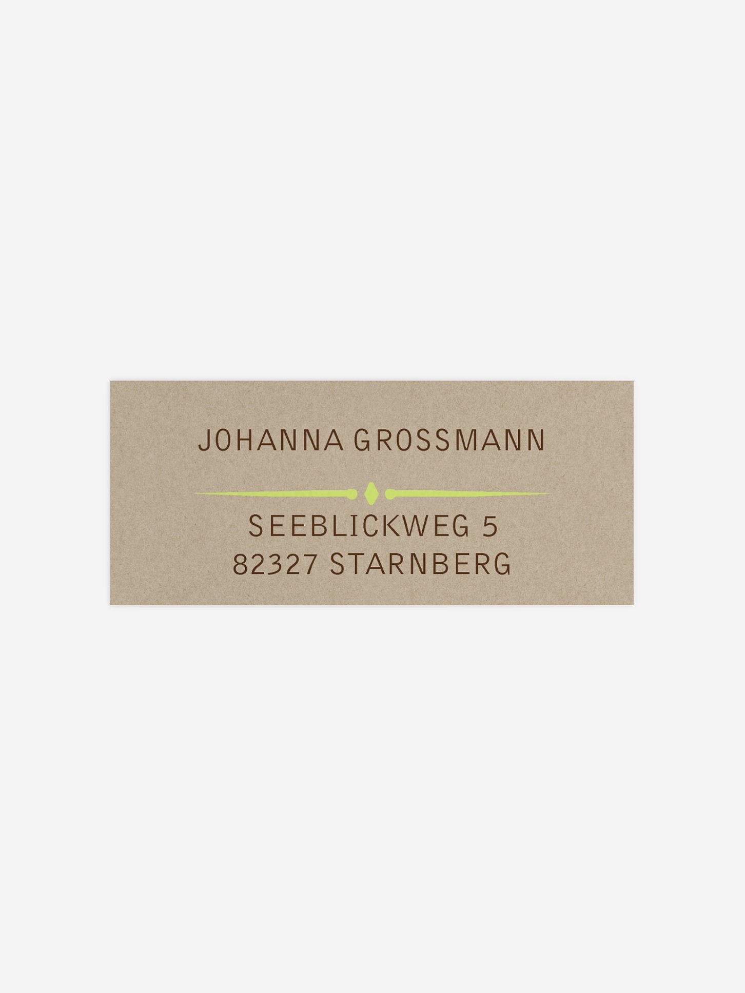 Absenderaufkleber Party Rustic Love