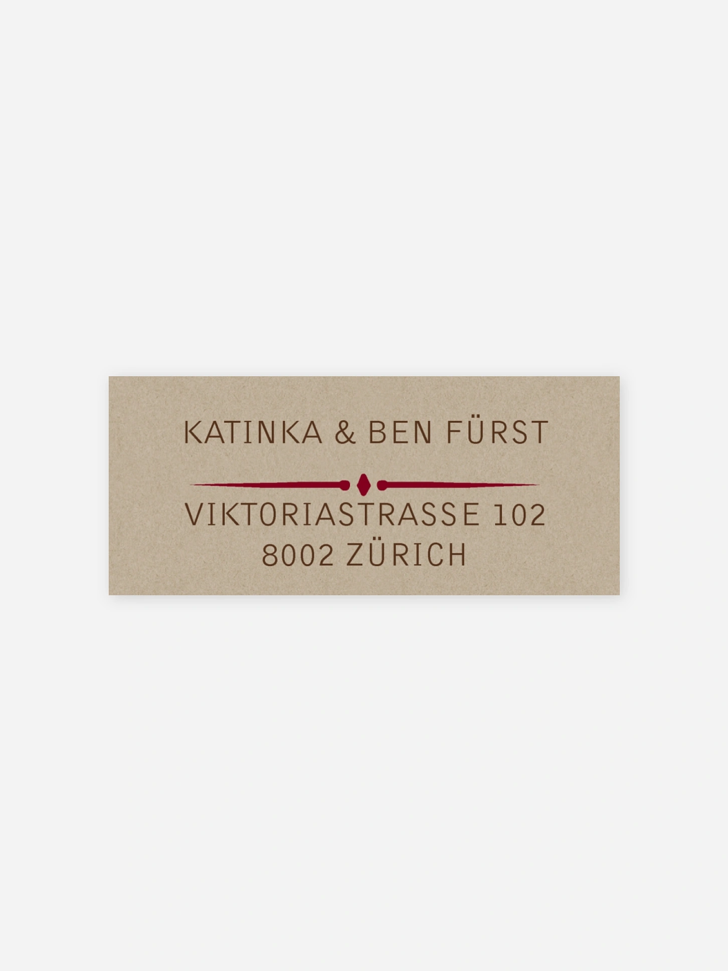 Absenderaufkleber Weihnachten Rustic Love